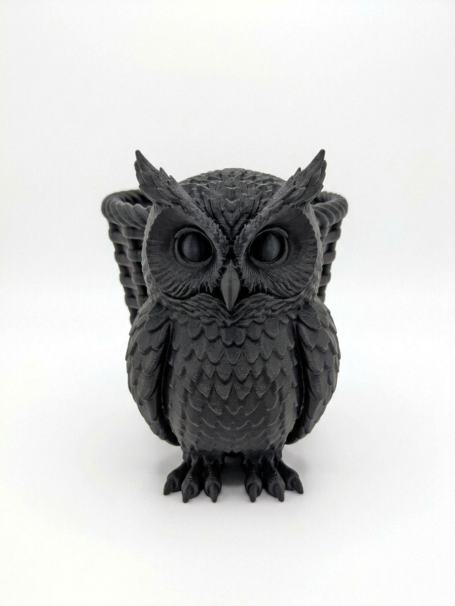 Owl Wicker Planter - Image 7