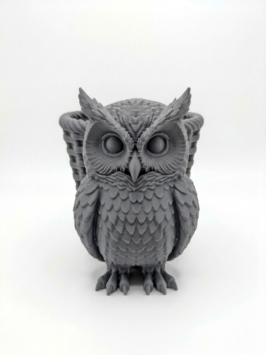 Owl Wicker Planter - Image 6