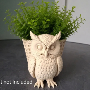 Owl Wicker Planter