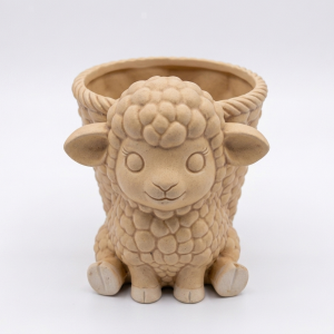 Alternative view of Sheep Wicker Planter