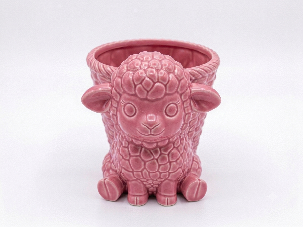 Sheep Wicker Planter - Image 5