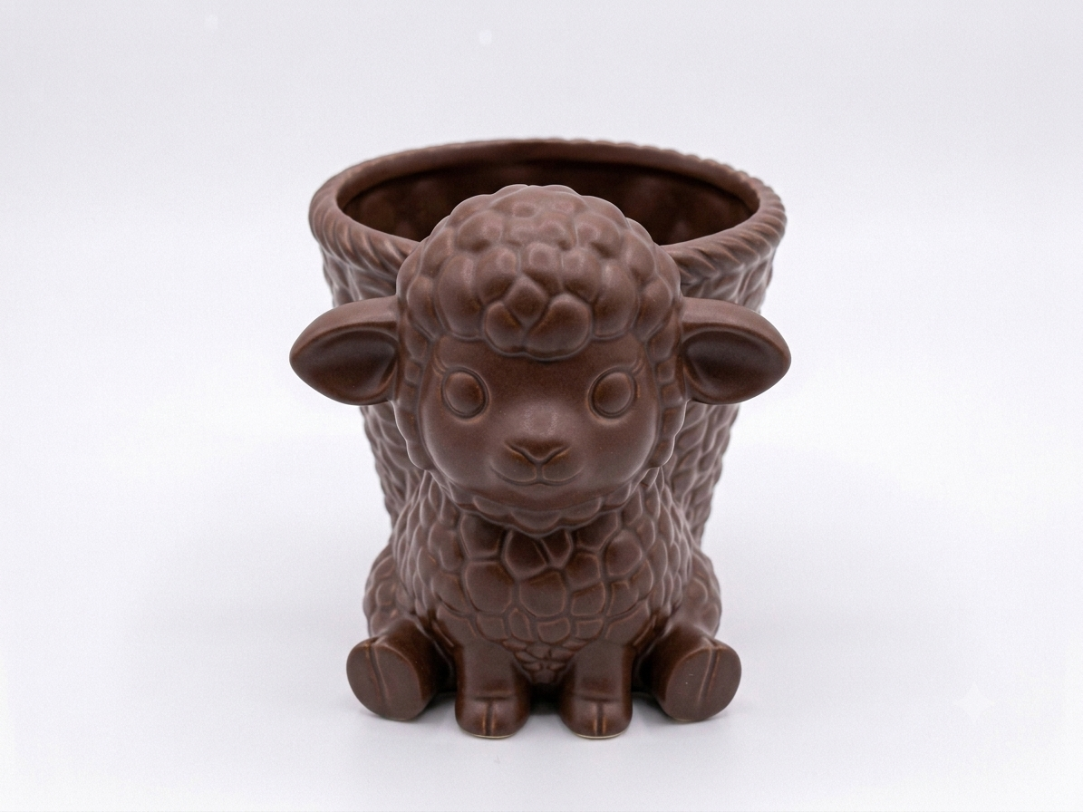 Sheep Wicker Planter - Image 7