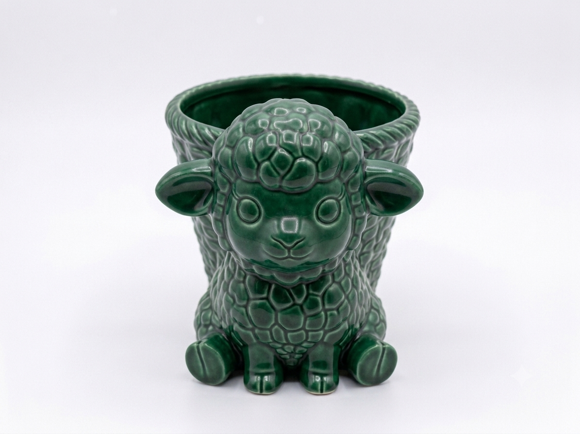 Sheep Wicker Planter - Image 8