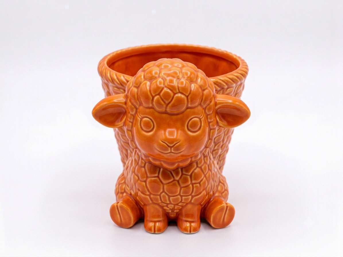 Sheep Wicker Planter - Image 9