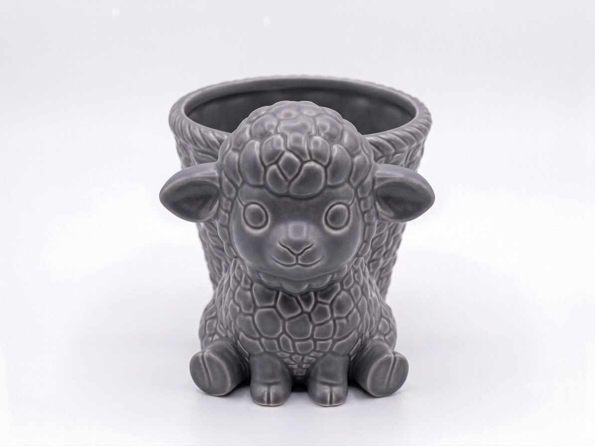 Sheep Wicker Planter - Image 11