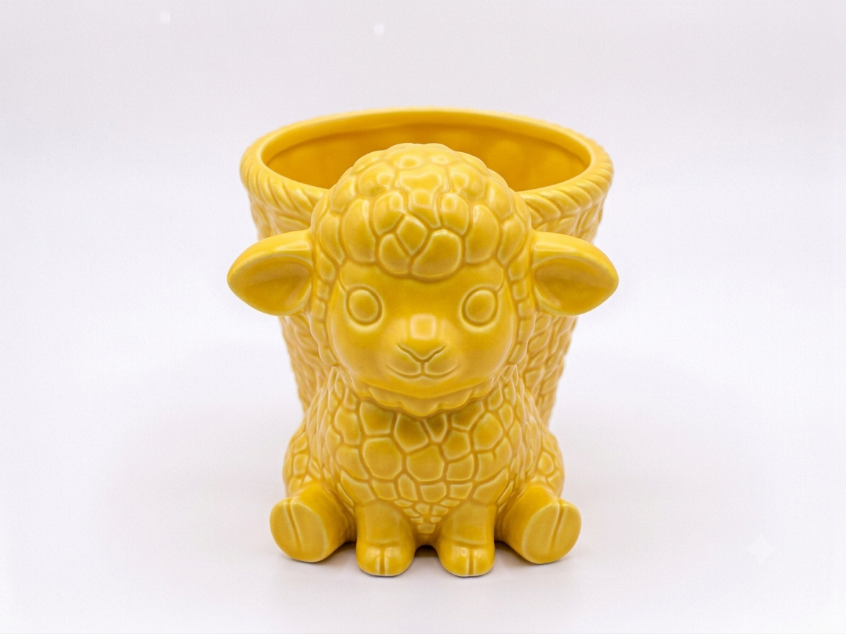 Sheep Wicker Planter - Image 12