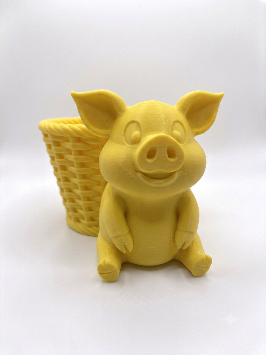 Pig Wicker Planter - Image 10