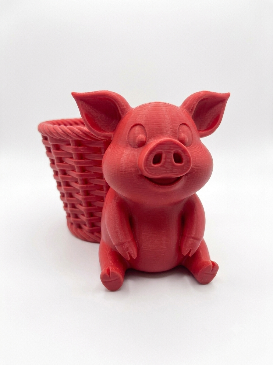 Pig Wicker Planter - Image 12