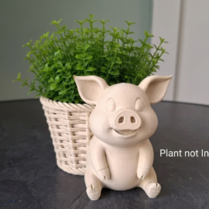 Pig Wicker Planter