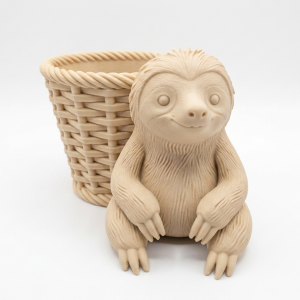 Alternative view of Sloth Wicker Planter