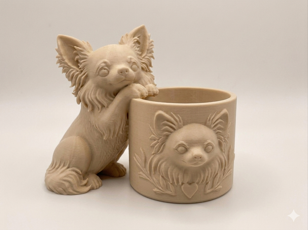 Long-Haired Chihuahua Planter - Image 11