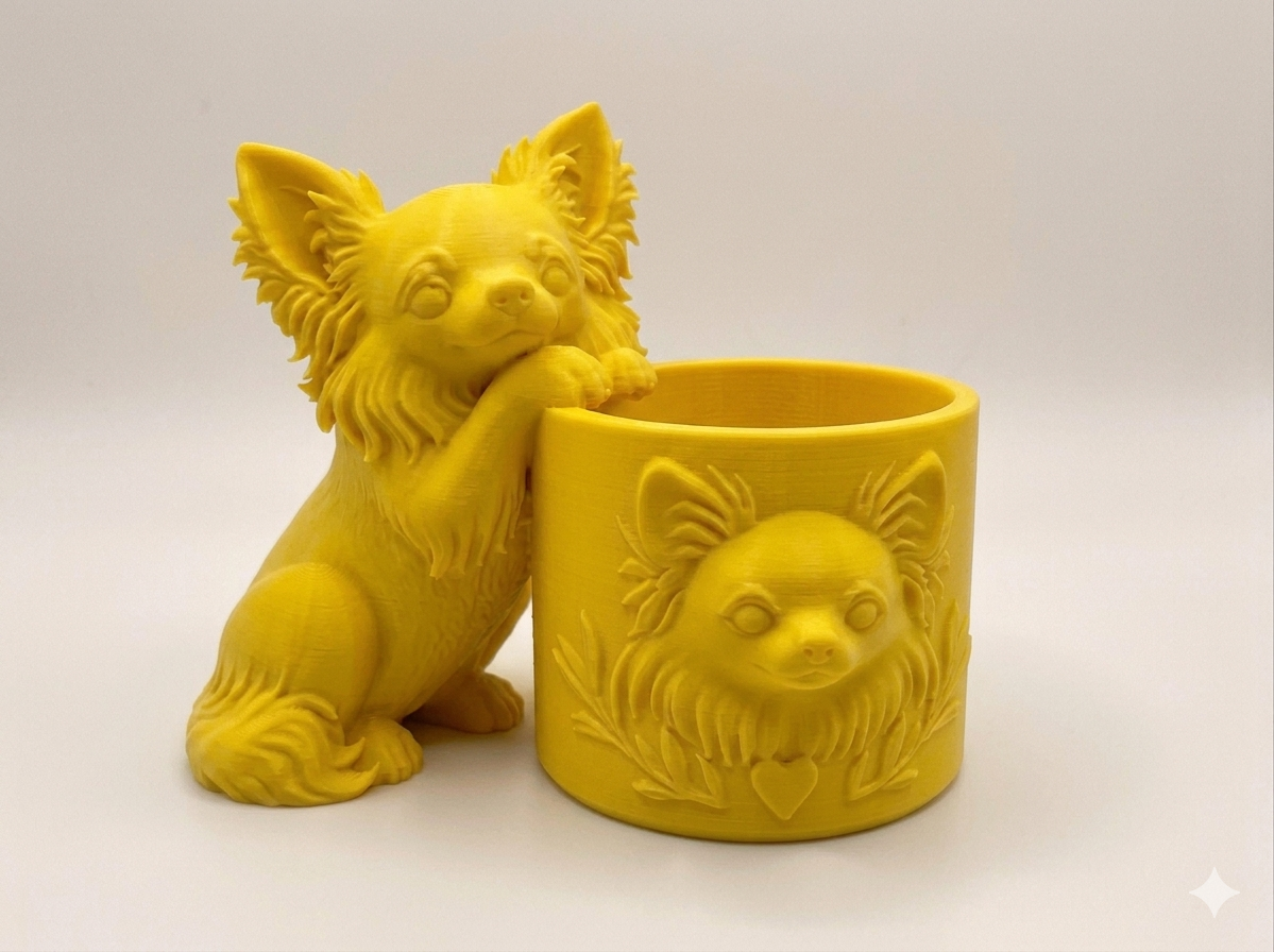 Long-Haired Chihuahua Planter - Image 12