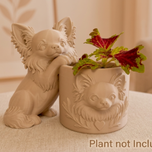 Long-Haired Chihuahua Planter