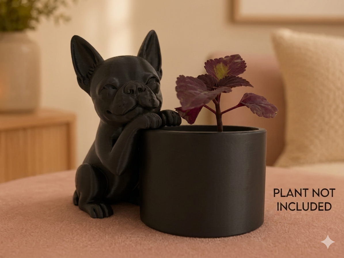 Boston Terrier Succulent Planter - Image 2