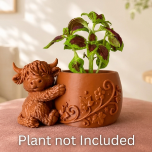 Cute Highland Cow Planter