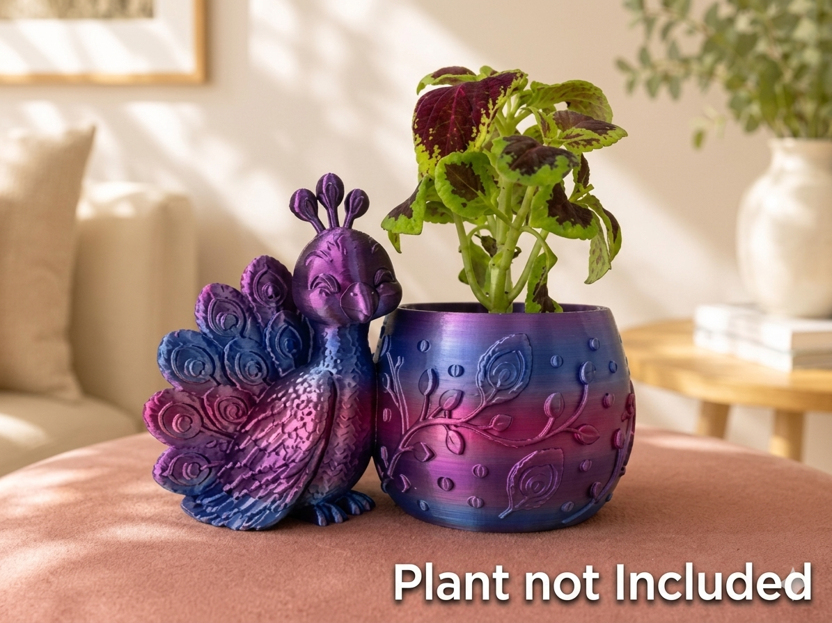 Cute Peacock Planter