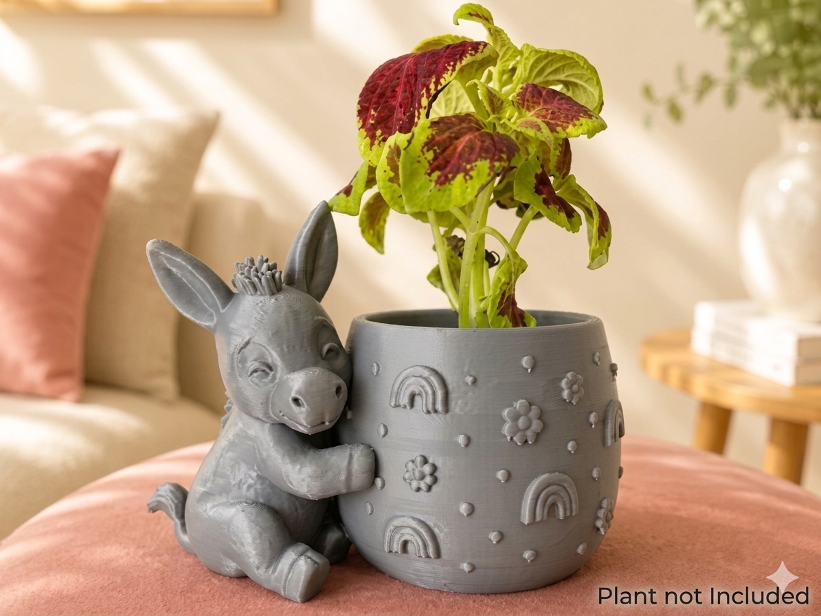 🫏 Cute Donkey Succulent & Plant Planter
