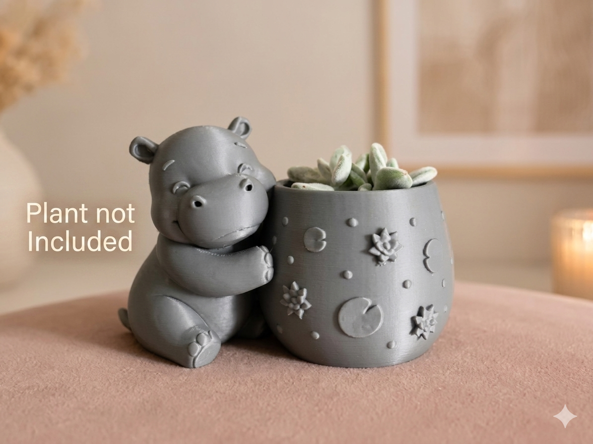 Cute Hippo Planter