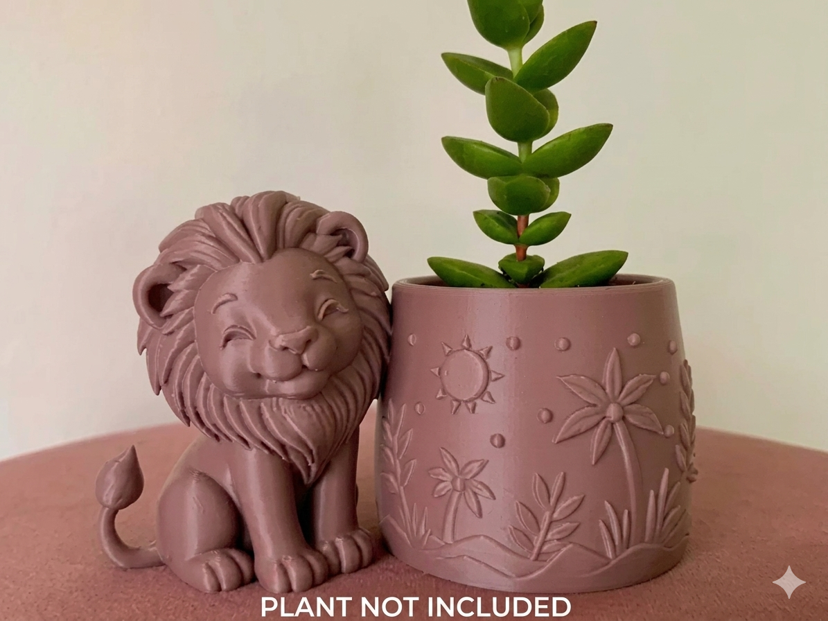 Cute Lion Planter