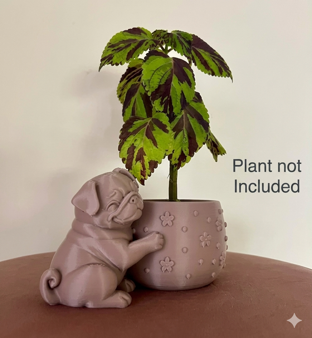 Cute Pug Planter