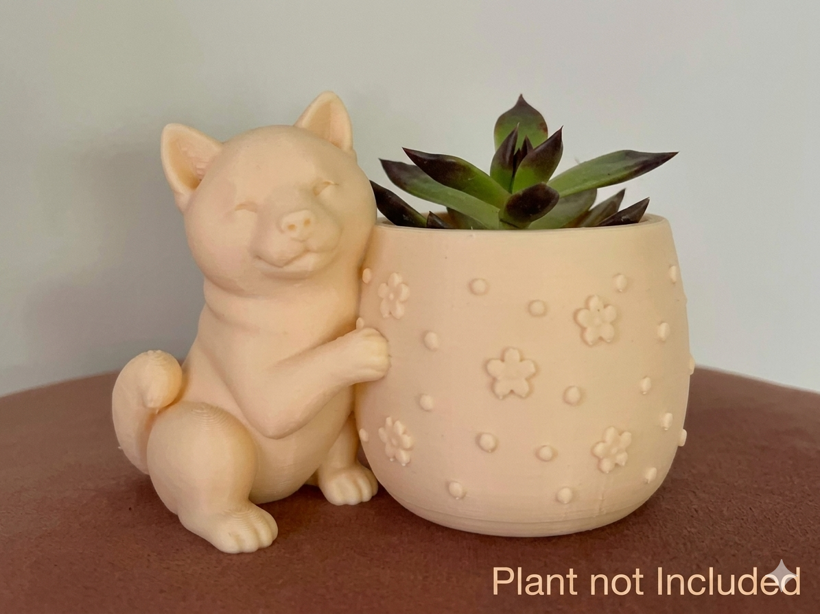 The Akita Inu Geometric Planter