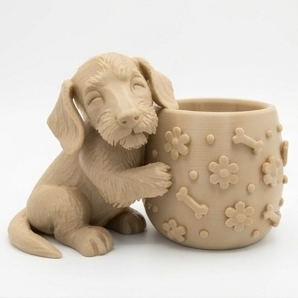Cute Wire Haired Dachsund Planter - Image 11