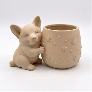 Cute Welsh Corgi Planter - Image 12