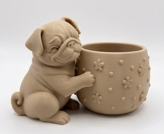 Cute Pug Planter - Image 9
