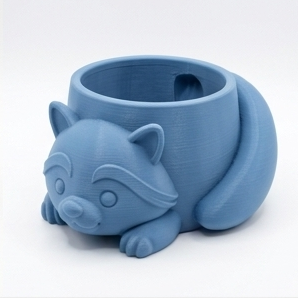 Alternative view of Cute raccoon planter