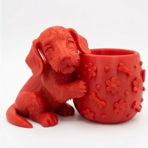 Cute Wire Haired Dachsund Planter - Image 7
