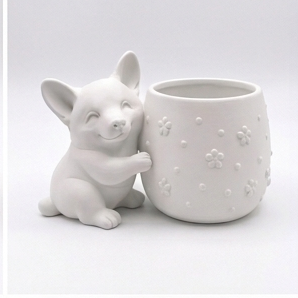 Cute Welsh Corgi Planter - Image 9
