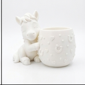 Alternative view of ​Gallop into Greenery Cute Horse Planter