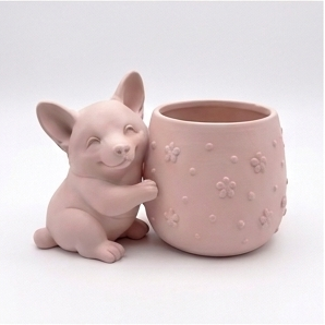 Cute Welsh Corgi Planter - Image 8