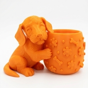 Cute Wire Haired Dachsund Planter - Image 13