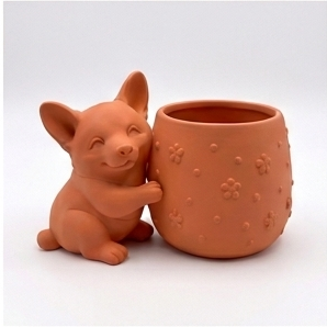 Cute Welsh Corgi Planter - Image 7