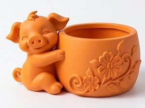 Alternative view of Cute Piggy Planter