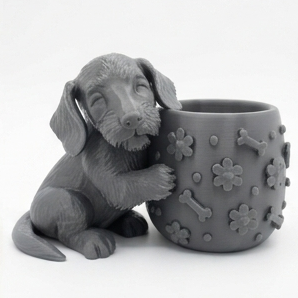 Cute Wire Haired Dachsund Planter - Image 12