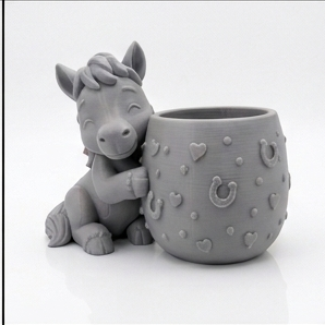 Gallop into Greenery Cute Horse Planter - Image 6