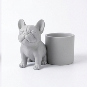 Alternative view of ​French Bulldog Planter