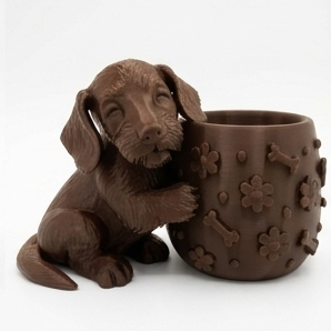 Cute Wire Haired Dachsund Planter - Image 10