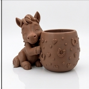 Gallop into Greenery Cute Horse Planter - Image 4