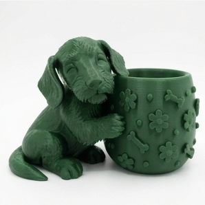 Cute Wire Haired Dachsund Planter - Image 8