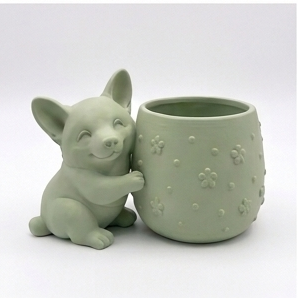 Cute Welsh Corgi Planter - Image 4