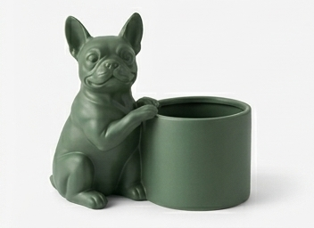 Boston Terrier Succulent Planter - Image 4