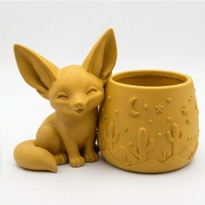 Alternative view of Fennec Fox Planter