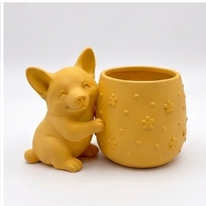 Alternative view of Cute Welsh Corgi Planter