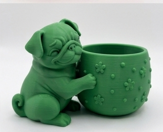 Cute Pug Planter - Image 4