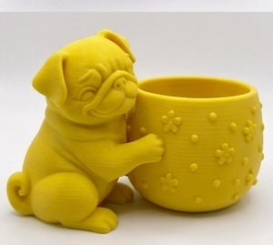 Alternative view of Cute Pug Planter