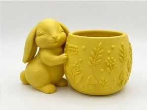 Alternative view of Cute Lop Rabbit Planter